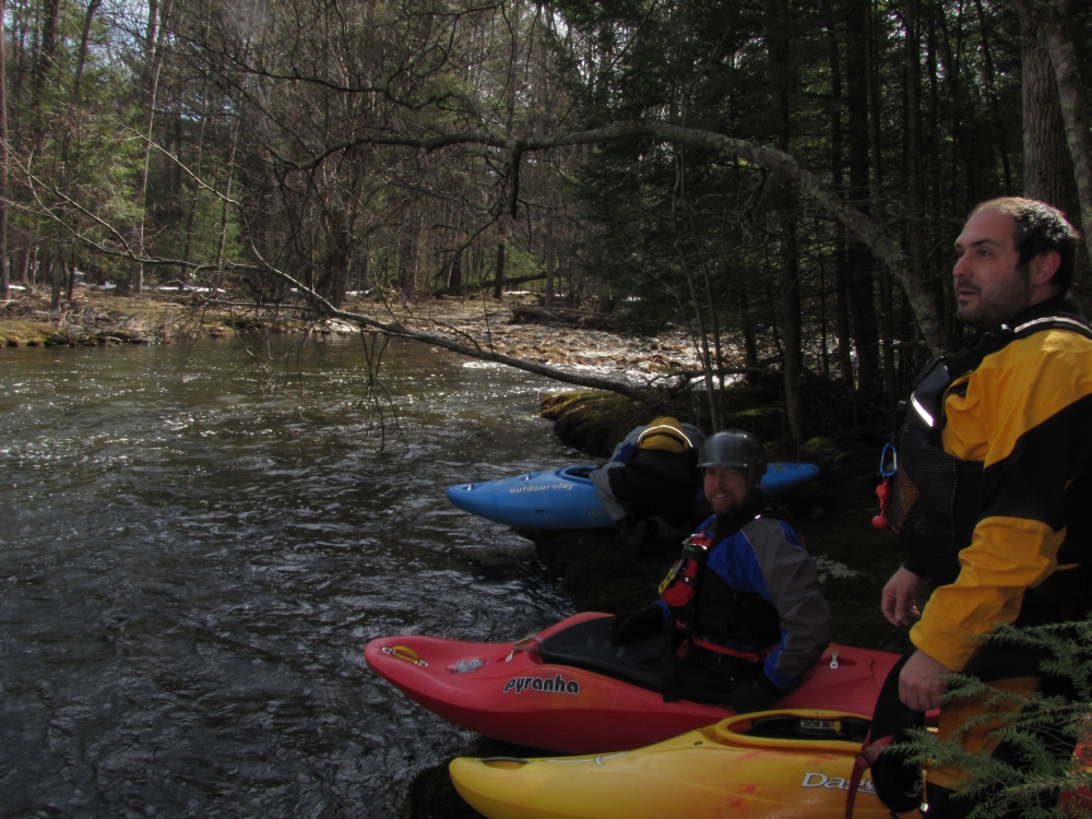 Easy put in on Rochester Creek.